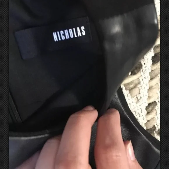 NICHOLAS 100% Leather Size 2 Dress - Picture 5 of 8